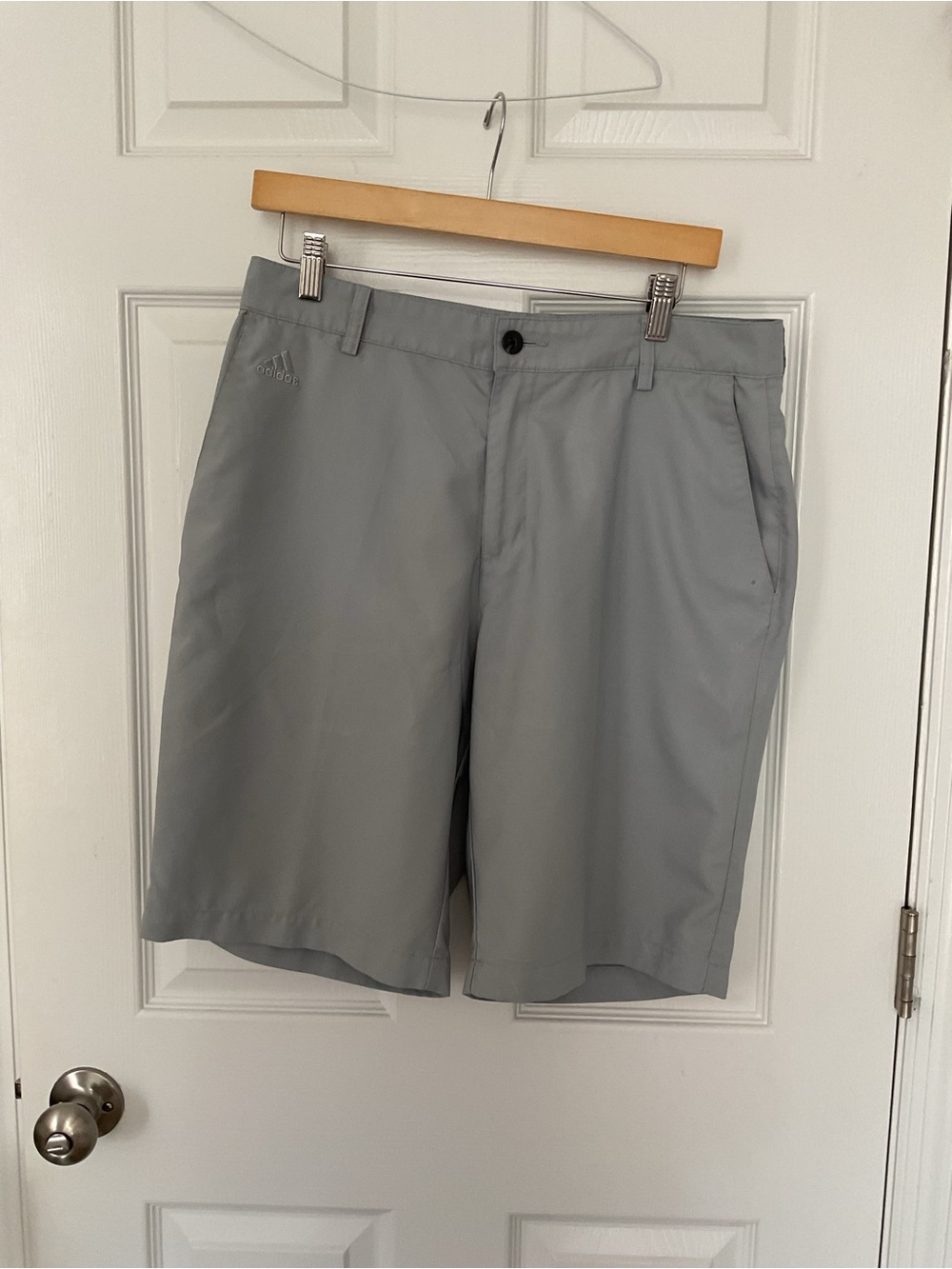 adidas Light Gray Athletic Golf Shorts